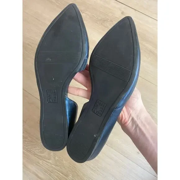 Naturalizer Samantha d’orsay flat women’s size 8.5 blue metallic leather comfort - Picture 3 of 4
